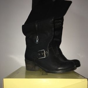Cathy Jean Black and Silver boots